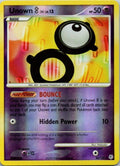 Unown B 66/130 Diamond & Pearl Reverse Holo Pokémon Card NM front