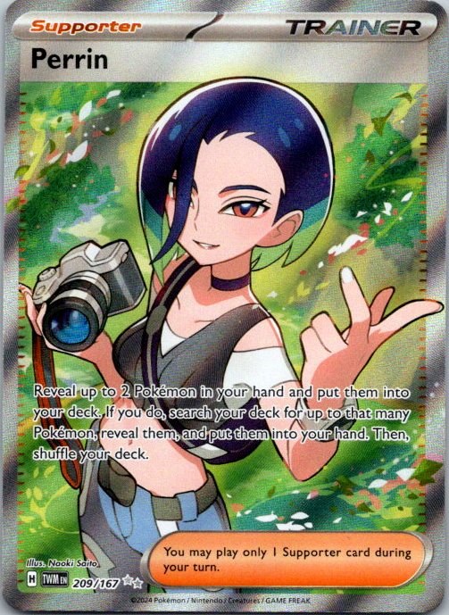 Perrin 209/167 Twilight Masquerade Holo Pokémon Card NM front