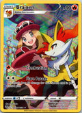 Braixen TG01/TG30 Silver Tempest Holo Pokémon Card NM front