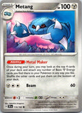 Metang 114/162 Temporal Forces Pokémon Card NM front