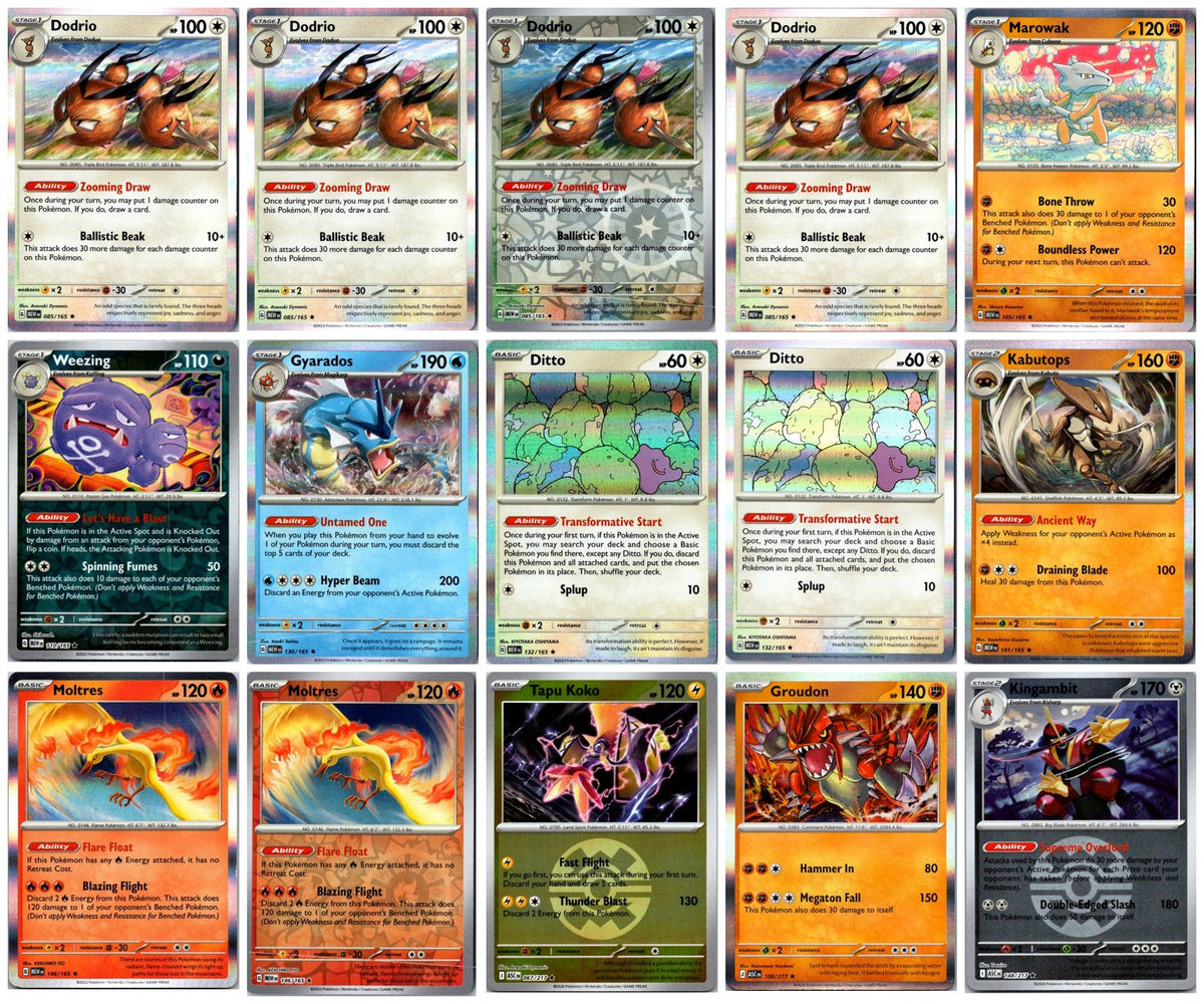 Pokémon Holo & Rare Card Lot #1 – 15 Cards NM