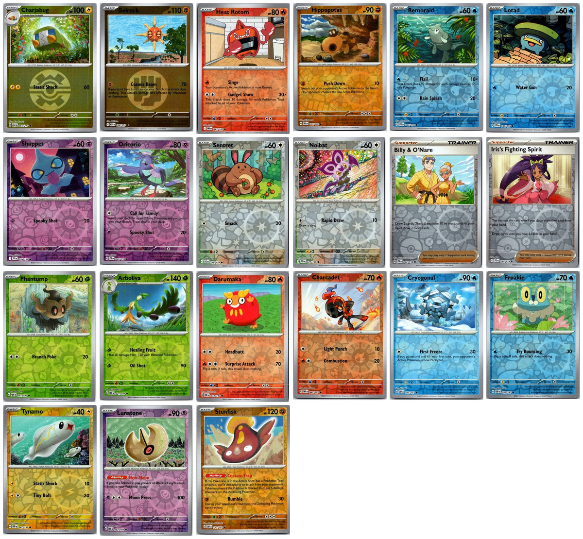Pokémon Reverse Holo Card Lot #2 – 21 Cards NM
