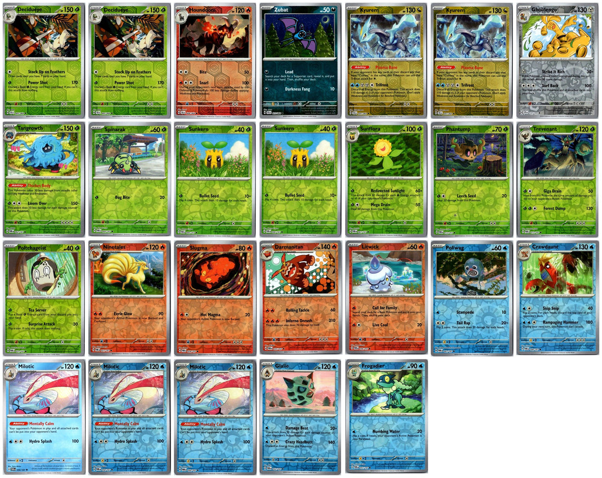 Pokémon Reverse Holo Card Lot #4 – 26 Cards NM
