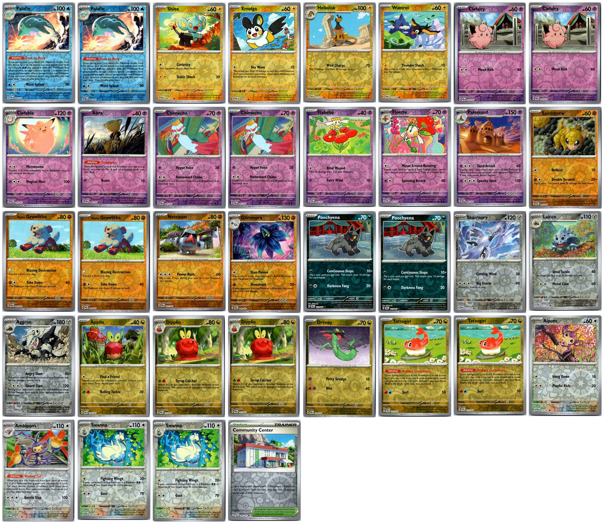 Pokémon Reverse Holo Card Lot #5 – 36 Cards NM