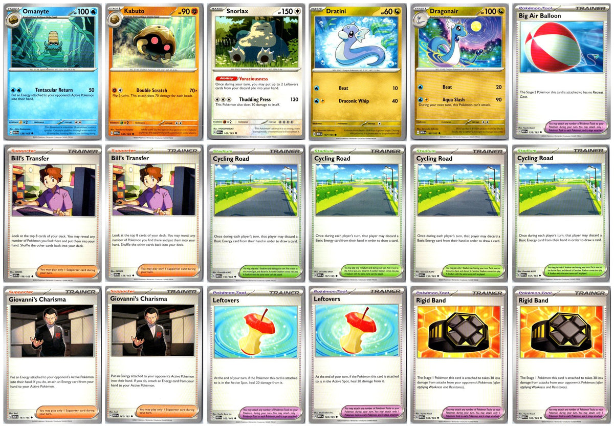 Scarlet & Violet 151 Pokémon Card Lot – Commons & Uncommons #3 – 18 Cards NM