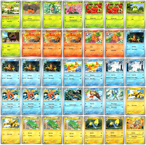 Destined Rivals Pokémon Card Lot – Commons & Uncommons #1 – 35 Cards NM
