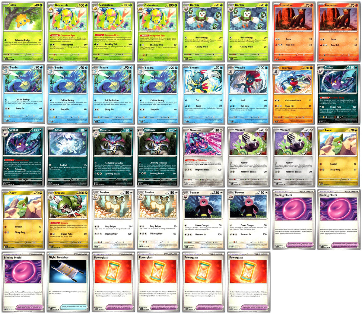Shrouded Fable Pokémon Card Lot – Commons & Uncommons – 38 Cards NM