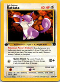 Rattata 66/82 Team Rocket 1st Edition Pokémon Card NM front