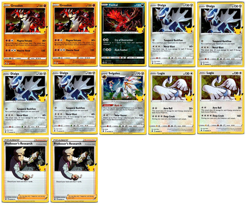 Celebrations 25th Anniversary Holo Pokémon Card Lot #2 – 12 Cards NM