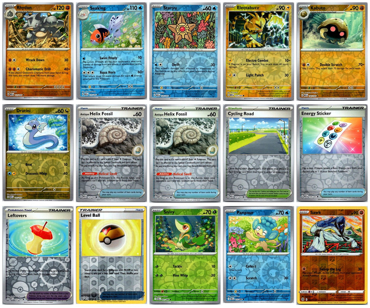 Pokémon Reverse Holo Card Lot #2 – 15 Cards NM