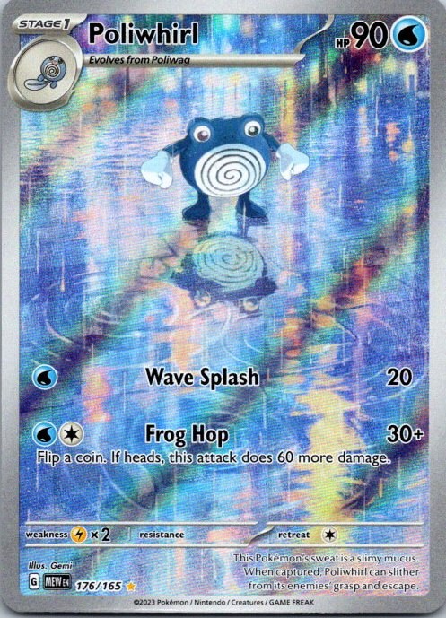 Poliwhirl 176/165 Scarlet & Violet 151 Holo Pokémon Card NM front