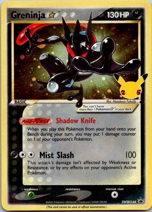Greninja ★ SWSH144 SWSH Black Star Promo Holo Pokémon Card NM front