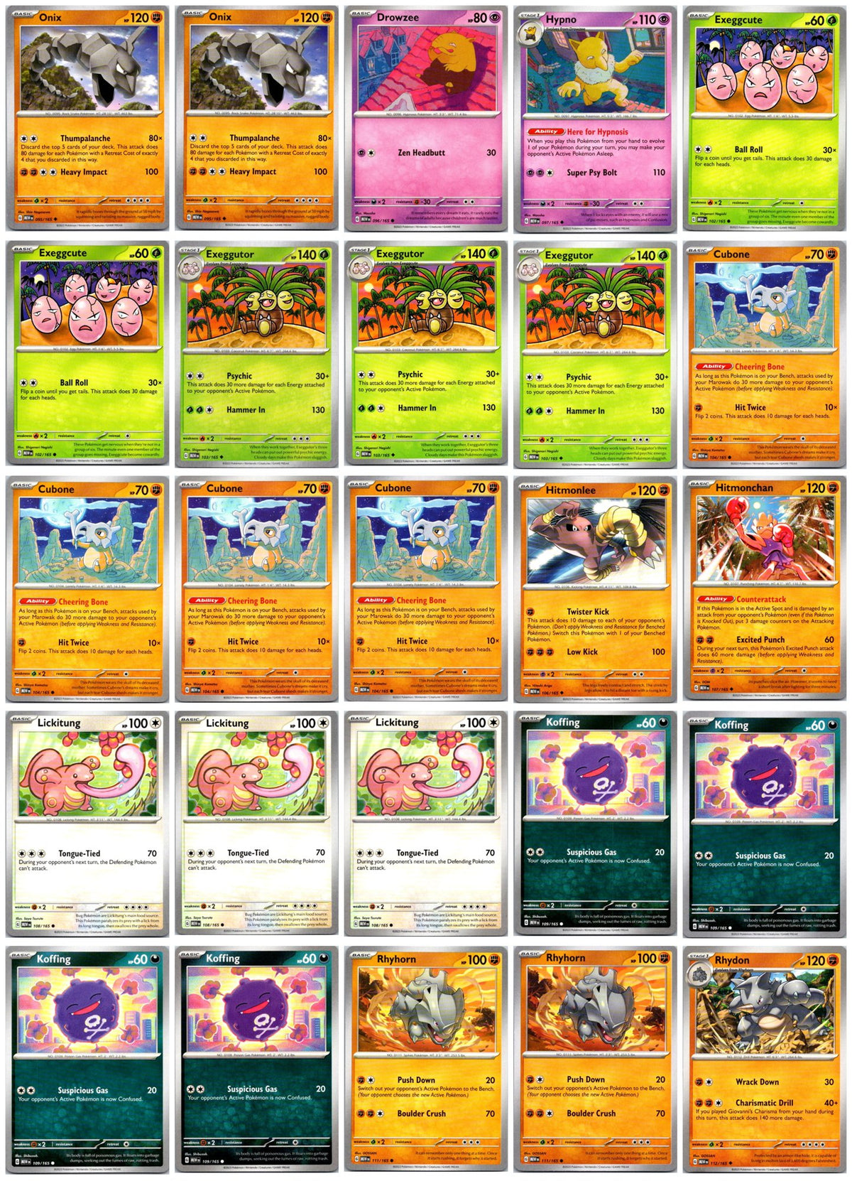 Scarlet & Violet 151 Pokémon Card Lot – 25 Cards (Commons, Uncommons & Reverse Holos) #2 NM