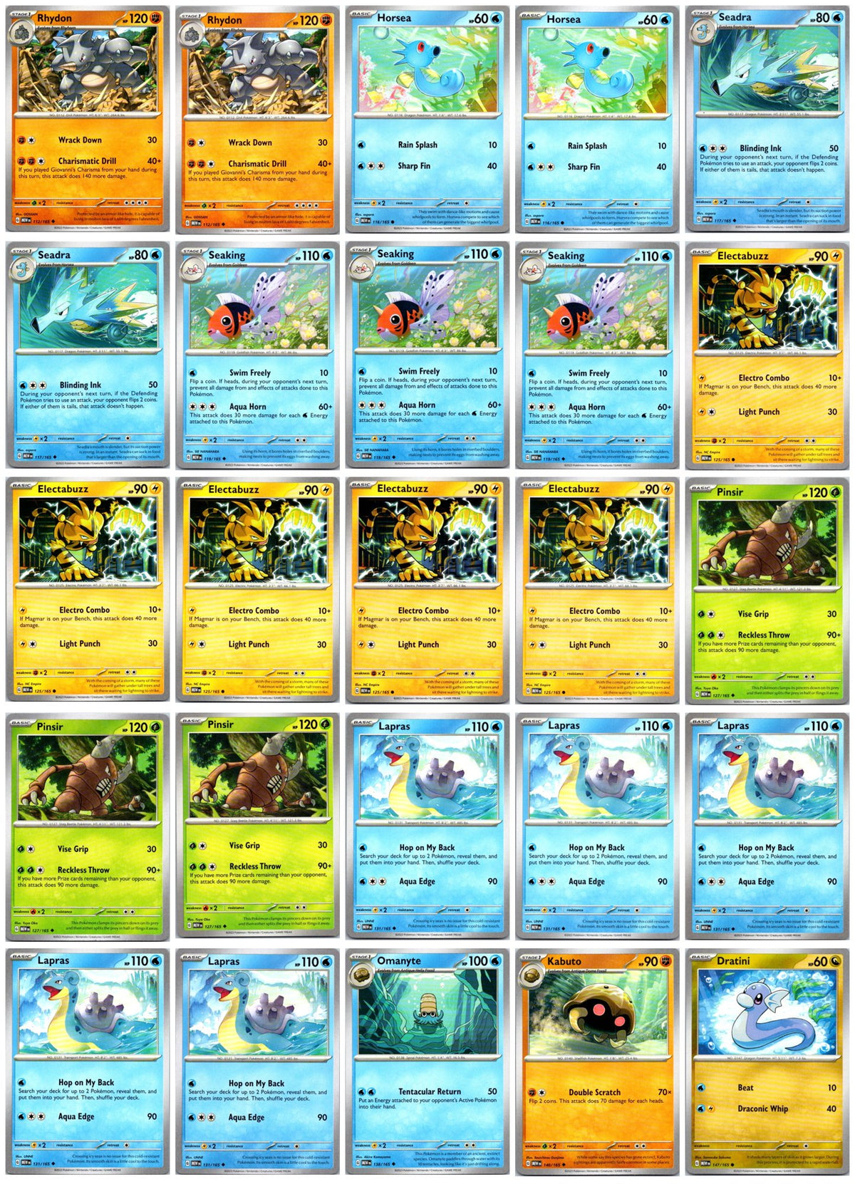 Scarlet & Violet 151 Pokémon Card Lot – 25 Cards (Commons, Uncommons & Reverse Holos) #3 NM