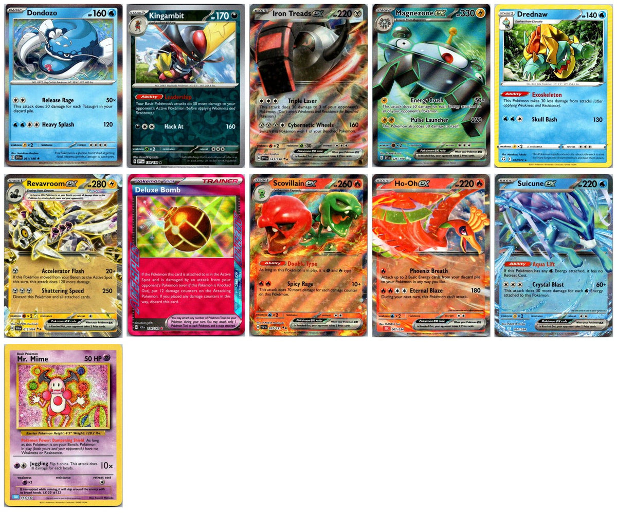 Mixed English Sets Pokémon Card Lot – 11 Cards (Holo Rares, ex & Promos) #2 NM