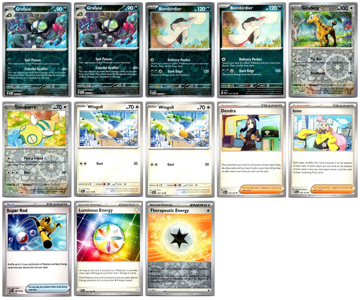 Paldea Evolved Pokémon Card Lot – 13 Cards (Commons, Uncommons & Reverse Holos) #2 NM