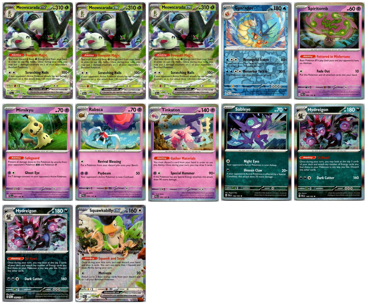 Paldea Evolved Pokémon Card Lot – 12 Cards (Holo Rares, ex & Promos) NM