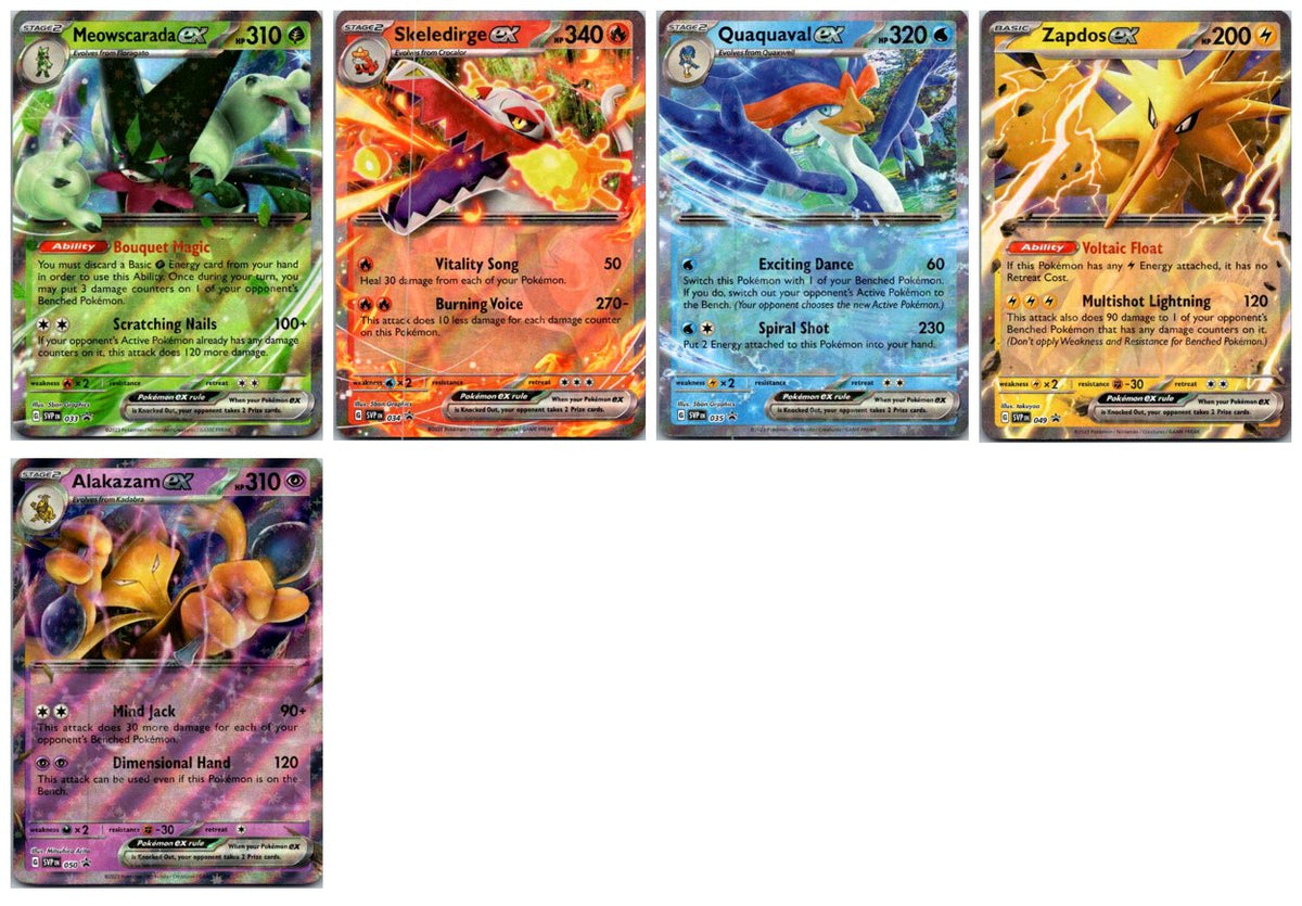 SV Black Star Promo Pokémon Card Lot – 5 Cards (Holo Rares, ex & Promos) NM