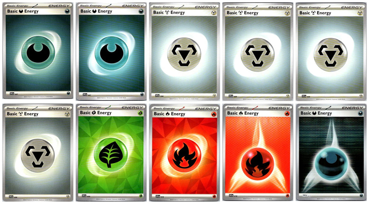 Scarlet & Violet Energies Pokémon Card Lot – 10 Cards (Basic Energy) #2 NM