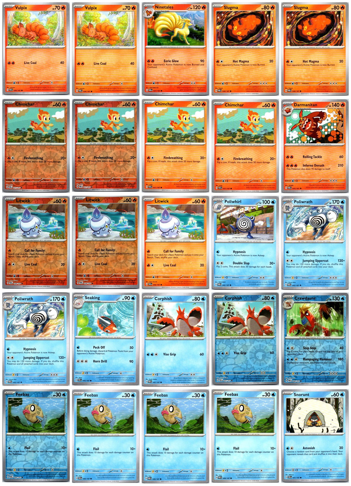 Twilight Masquerade Pokémon Card Lot – 25 Cards (Commons, Uncommons & Reverse Holos) #2 NM