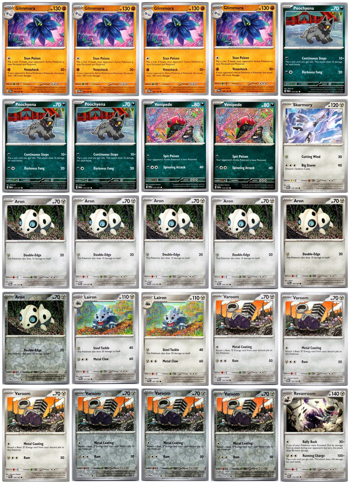 Twilight Masquerade Pokémon Card Lot – 25 Cards (Commons, Uncommons & Reverse Holos) #6 NM