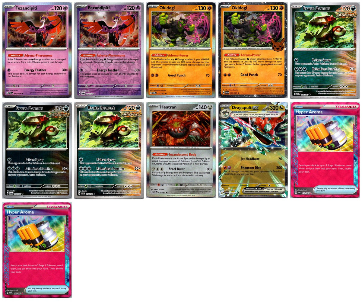 Twilight Masquerade Pokémon Card Lot – 11 Cards (Holo Rares, ex & Promos) #2 NM